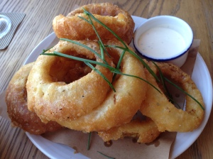Onion rings at the Coogee Pavillion
